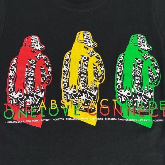 Abstract Rude One Love Hip-Hop Rap Tee Project Blowed - Picture 2 of 4
